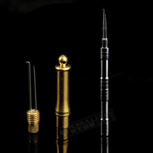 火牛不锈钢子线打结器铜制金属弯钩钓鱼鱼线打结器手动挑针垂钓