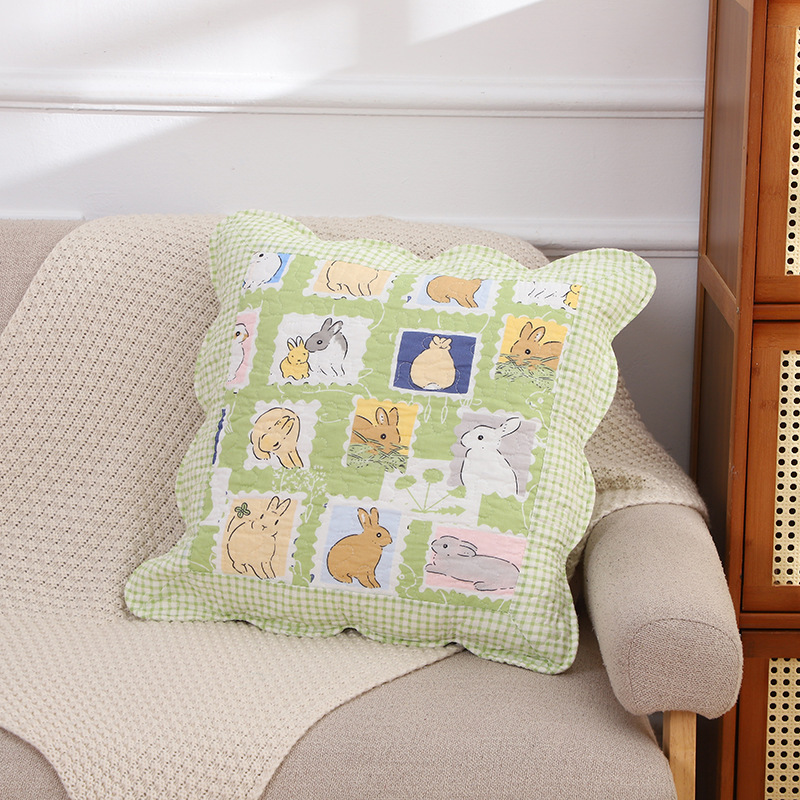 Four Seasons Modern Simple Pillow Case All-match Home Beautiful Cushion Cover Pure Cotton Skin-friendly Breathable Machine Washable Wholesale