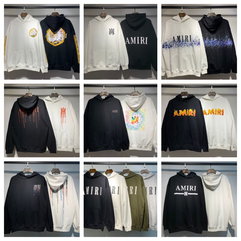Correct version of the trendy brand Amiri for cross-border foreign trade, unisex autumn and winter new printed hooded sweatshirt collection wholesale Correct version of the trendy brand Amiri for cross-border foreign trade, unisex autumn and winter new printed hooded sweatshirt collection wholesale