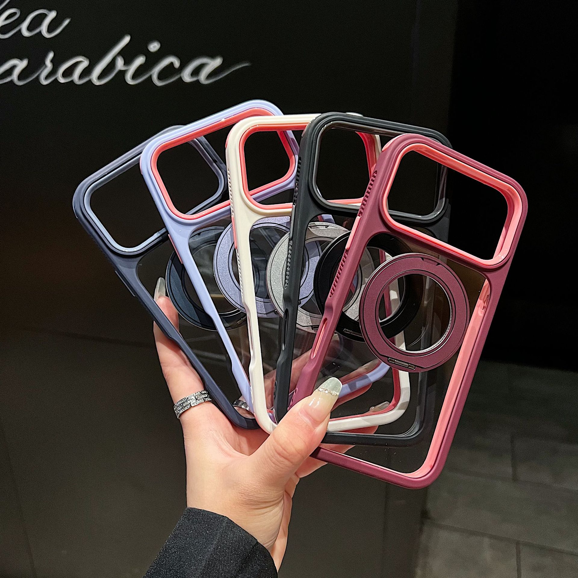 Funda con Soporte Magnético para iPhone 18 Pro Max PC Giratoria 360 Grados Anticaídas