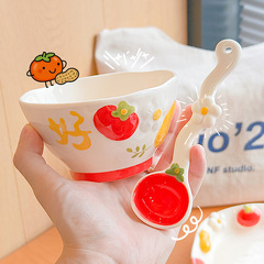 カキのピーナッツの陶磁器の食器の茶碗の家庭用の皿の1人は碗を食べます。
