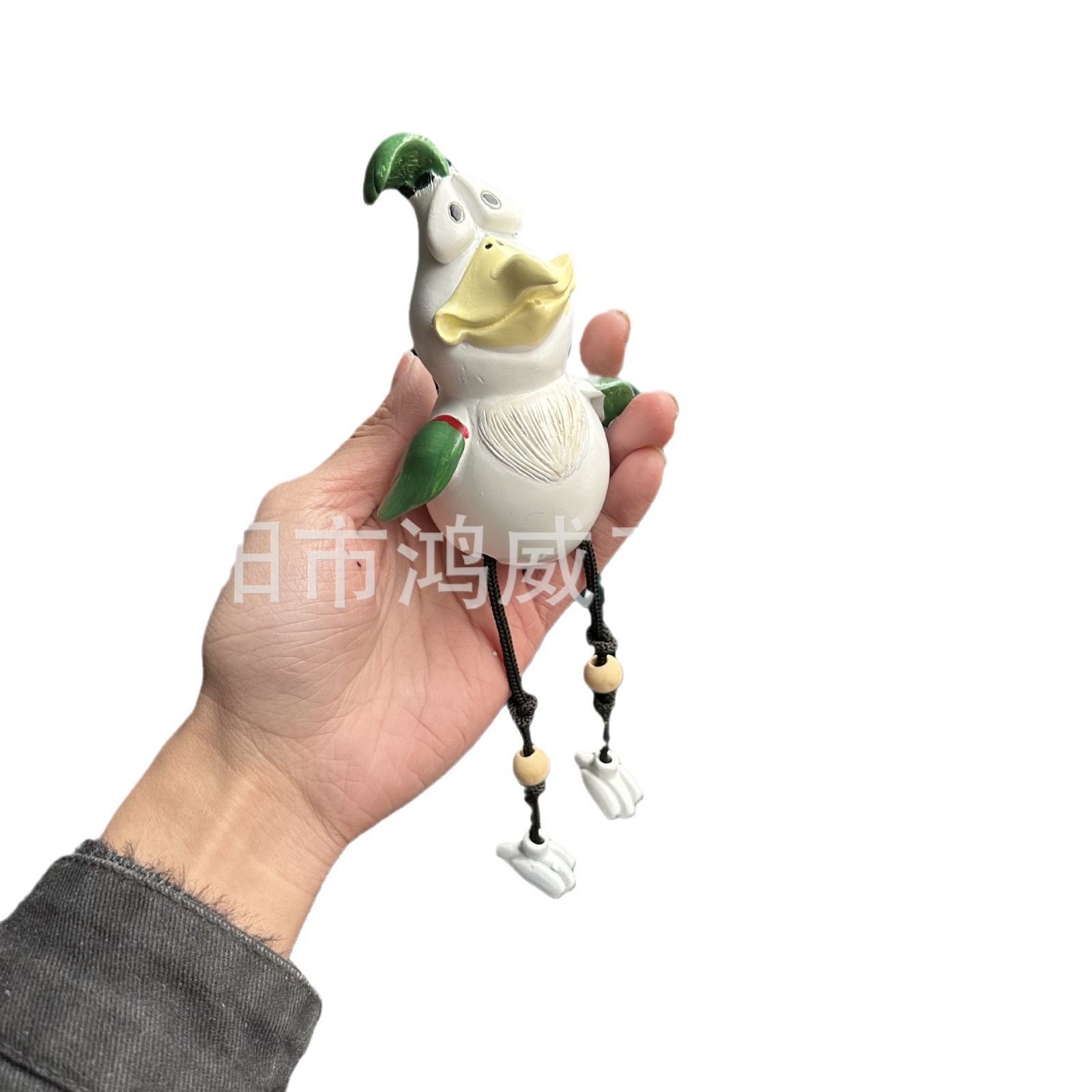 Estatua Divertida de Gallo de Resina Decorativo para Escritorio