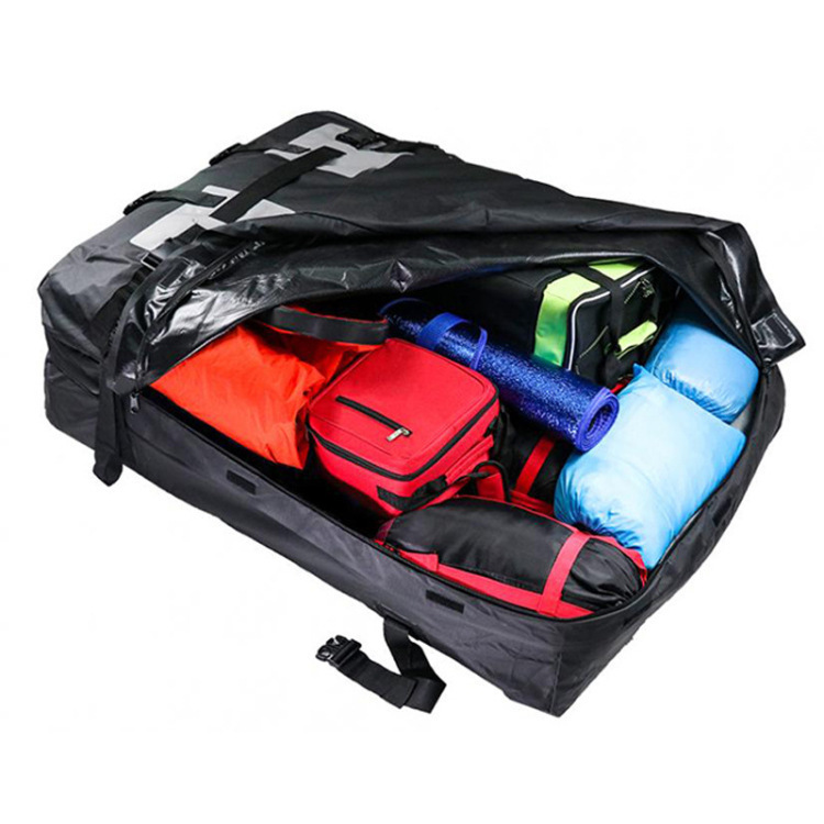 Cross-border bestseller: Thickened 600D Oxford cloth car roof luggage bag, waterproof and sun-resistant car roof bag