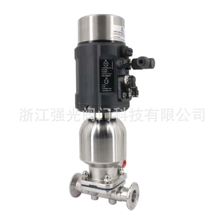 卫生级智能气动薄膜隔膜调节阀，快装，法兰，焊接，不锈钢316L