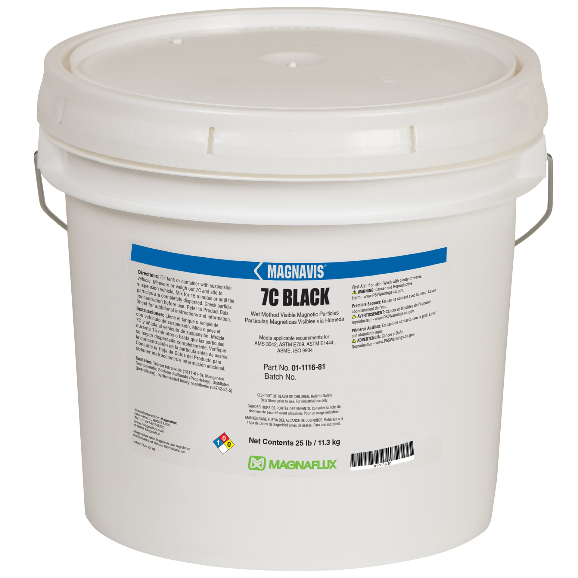 美国磁通MAGNAFLUX Black 7C 湿法非荧光黑磁粉 湿法黑磁粉 7C
