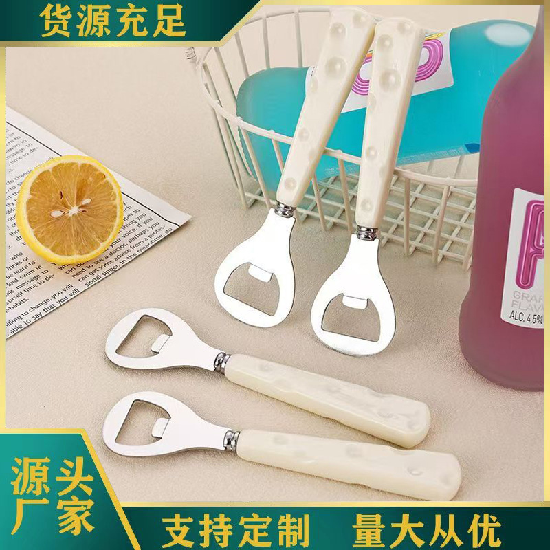 Stainless Steel Bottle Opener, Red Wine Cap Remover, Plastic Handle Cap Opener, Household Beer Bottle Opener, Beverage Bottle Opener Stainless Steel Bottle Opener, Red Wine Cap Remover, Plastic Handle Cap Opener, Household Beer Bottle Opener, Beverage Bottle Opener