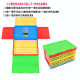 Thickened plastic folding basket fresh food delivery plastic storage box turnover basket fruit and vegetable folding plastic basket with lid
