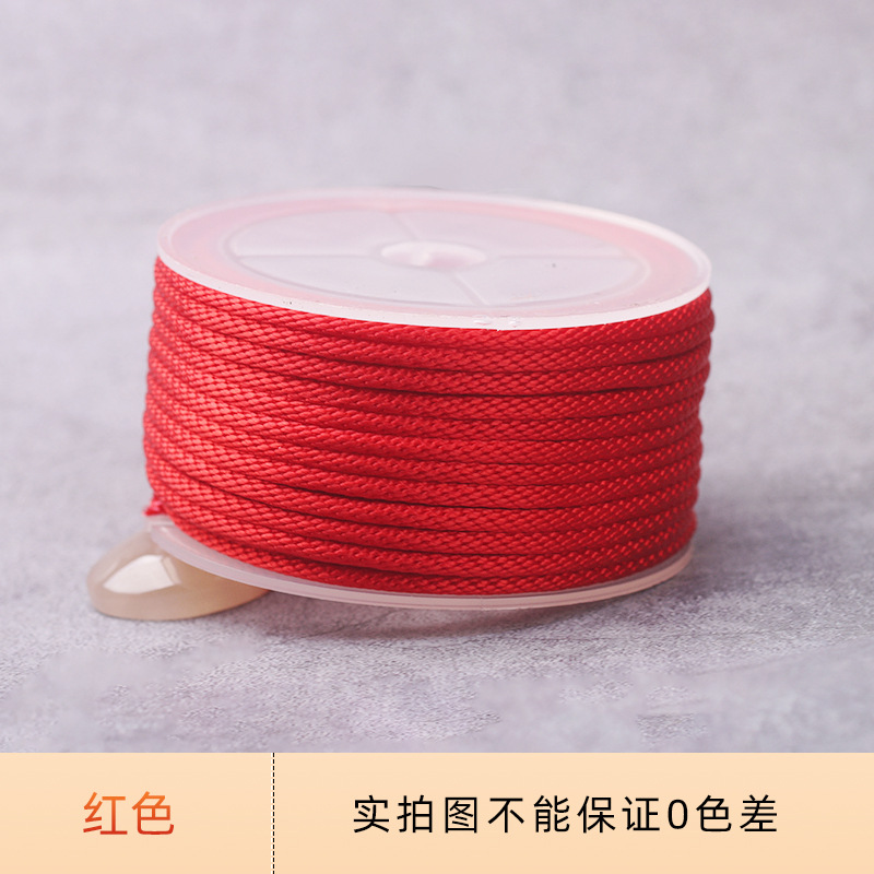 Cordón de maíz de 3mm tejido a mano pulsera collar colgante cordón de joyería grueso oro corda de brazalete resistente al por mayor