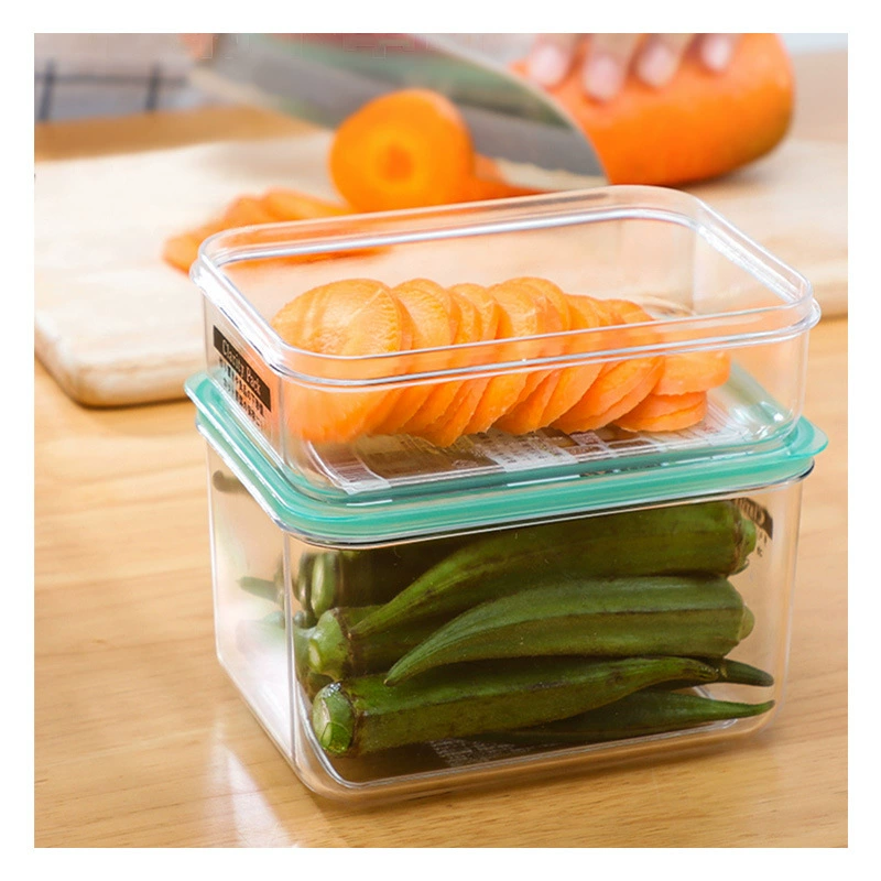 Японский импортный холодильник, контейнер для хранения продуктов Sanada, прямоугольный пластиковый контейнер для хранения продуктов с крышкой, ящик для хранения