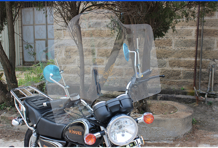 Motorcycle Electric Vehicle Windshield Pc Windshield Hd Transparent Windshield Scooter Front Windshield Universal