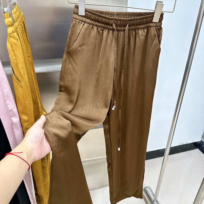韩版直筒裤女夏季新款高腰宽松显瘦百搭休闲阔腿裤舒适透气轻薄|undefined