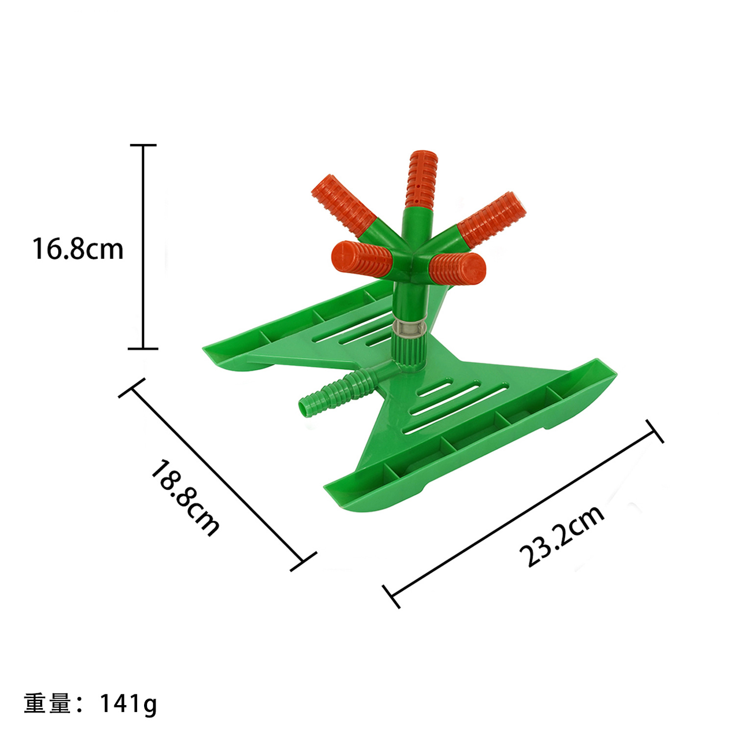 Baishi jardinería simple conexión de agua rociador de césped giratorio automático rociador de jardín giratorio de 360 grados al por mayor