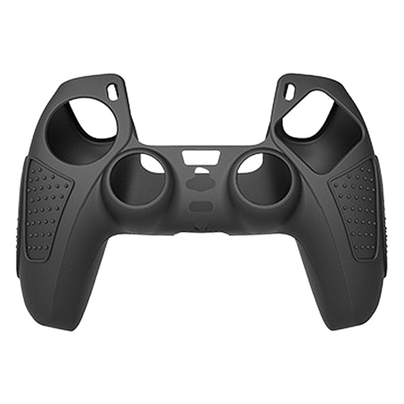 Funda de silicona para PS5, funda con mango para ps5, funda de goma suave antideslizante inalámbrica para PS5, funda protectora antideslizante con mango para PS5