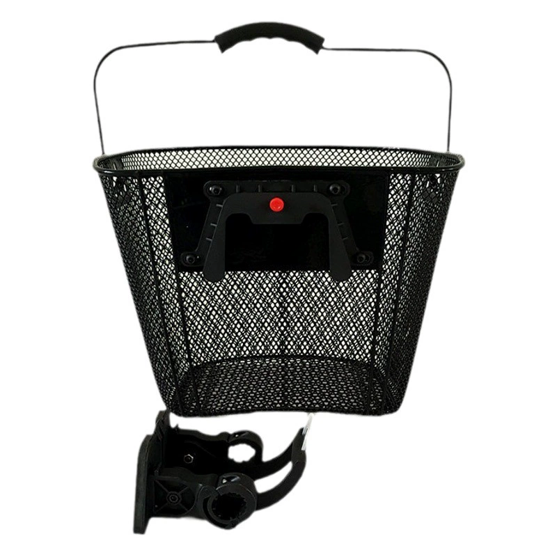 Экспортная велосипедная корзина из железной сетки, быстросъемная, портативная, для овощей, с ручкой, с функцией быстрого разбора, корзина для овощей с ручкой, разборная одним касанием.