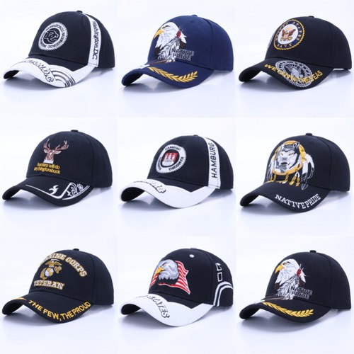 Men's baseball cap duckbill hat embroidered eagle summer sun hat for women