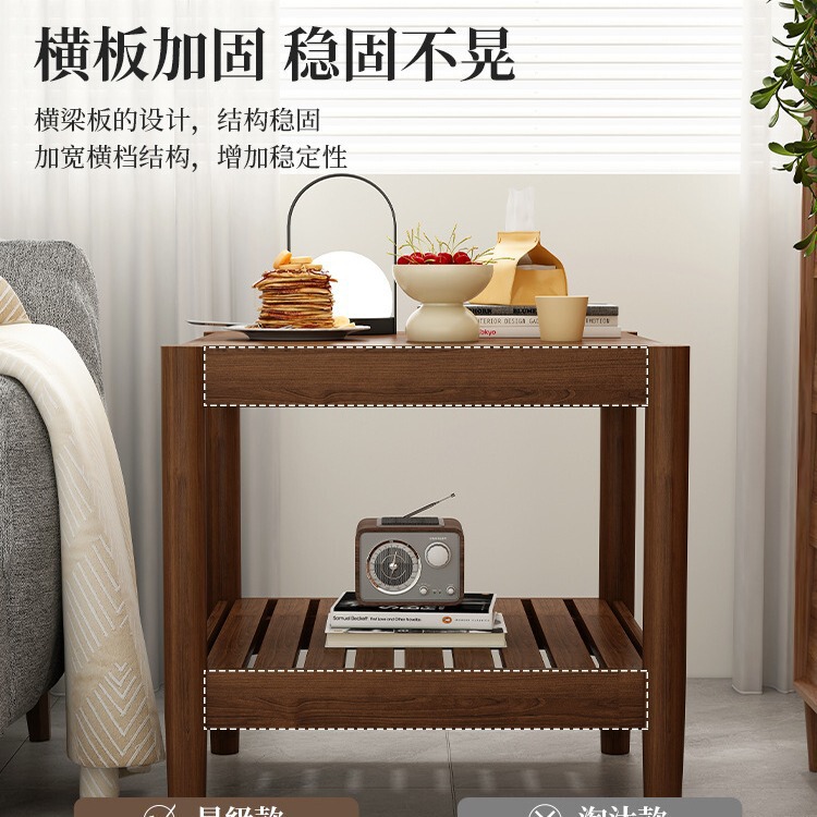 実木の小さい方のテーブルの辺のいくつかの小さいお茶のいくつかのリビングルームの家庭用の簡単で現代的なベッドの頭の戸棚の子のベランダの正方形のお茶のテーブル|undefined