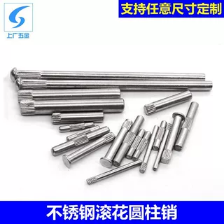 非标定制 不锈钢滚花轴销  玩具城连接杆  圆柱定位销