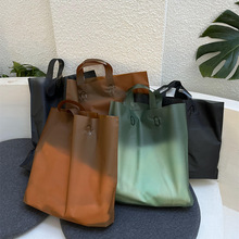 高档磨砂透明服装店衣服用购物手提袋子塑料礼品包装定打包批发制