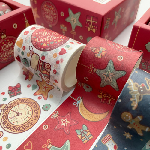 Creative Christmas gifts, washi tape, pocket tape, Christmas decoration materials, cute Christmas supplies
