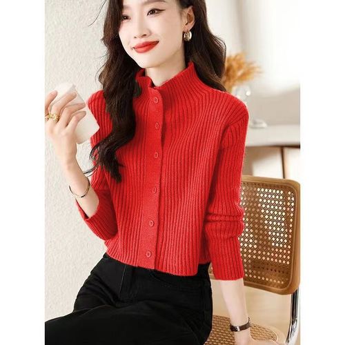 Fall/Winter Soft, Drapey, & Timeless Style: Women's Fashionable, Slimming, Chic, Youthful-Enhancing Knitted Base Layer Sweater – Perfect for Outerwear