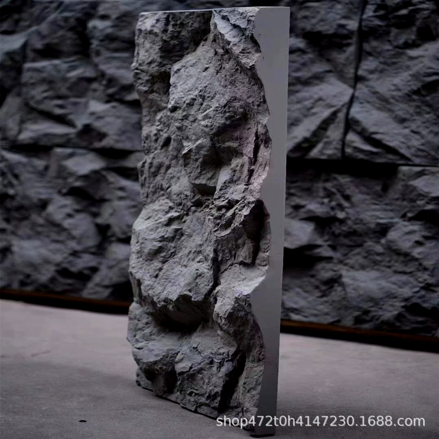 Легкий культурный камень PU Shipi горная скала крытый и открытый фон стены даже узор большая тарелка искусственный грибной камень декоративная тарелка