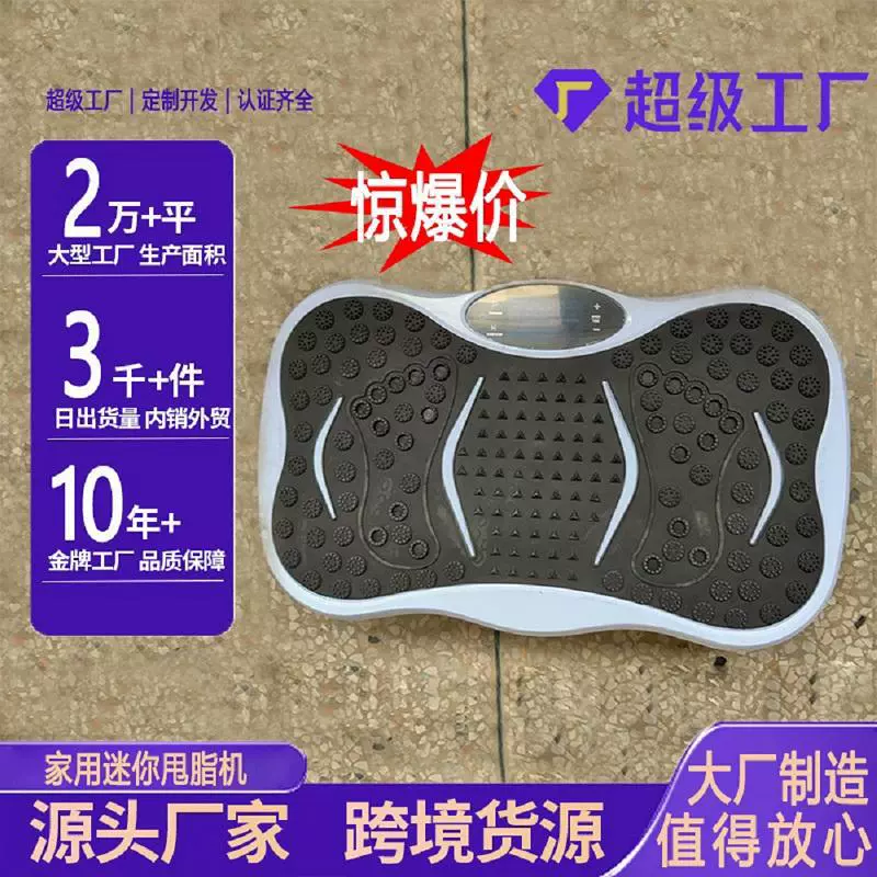 跨境热销家用振动迷你锻炼器 全身振动抖抖机 懒人蓝牙立式甩脂机