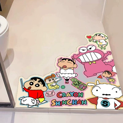 Avtomobil döşəmə paspasları — Bathroom Toilet Cartoon Absorbent - xiaoxin-magic-stand-on-the-right-40x-60cm-non-slip-quick-drying