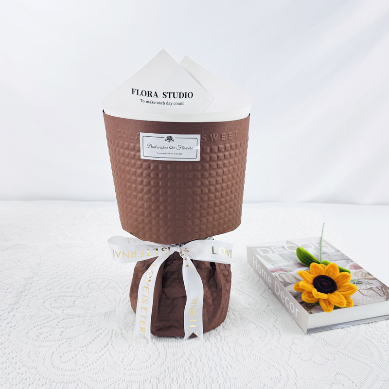 新しいワルツブーケ、半完成花殻、花泥ロリポップ、スナック、DIYフラワーアレンジメント材料、花売りの屋台|undefined