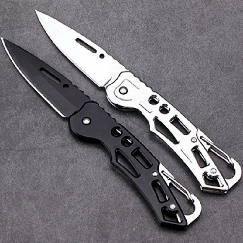 户外折叠小刀锋利不锈钢水果刀多功能口袋刀随身便携钥匙扣小折刀