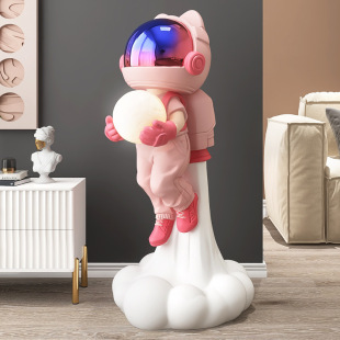 Astronaut floor creative decoration living room TV cabinet sofa side home night light decoration spaceman housewarming gift