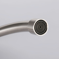 SUS304 Stainless Steel Tap Insert Wall Type Kitchen Sink Single Cold 4 Inch Insert Wall Type Tap Rotatable Wholesale 