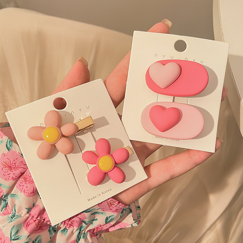 Horquilla rosa, horquilla para niñas y niños, clip de pico de pato para bebé, clip de flequillo lateral, clip lateral para niña linda, tocado