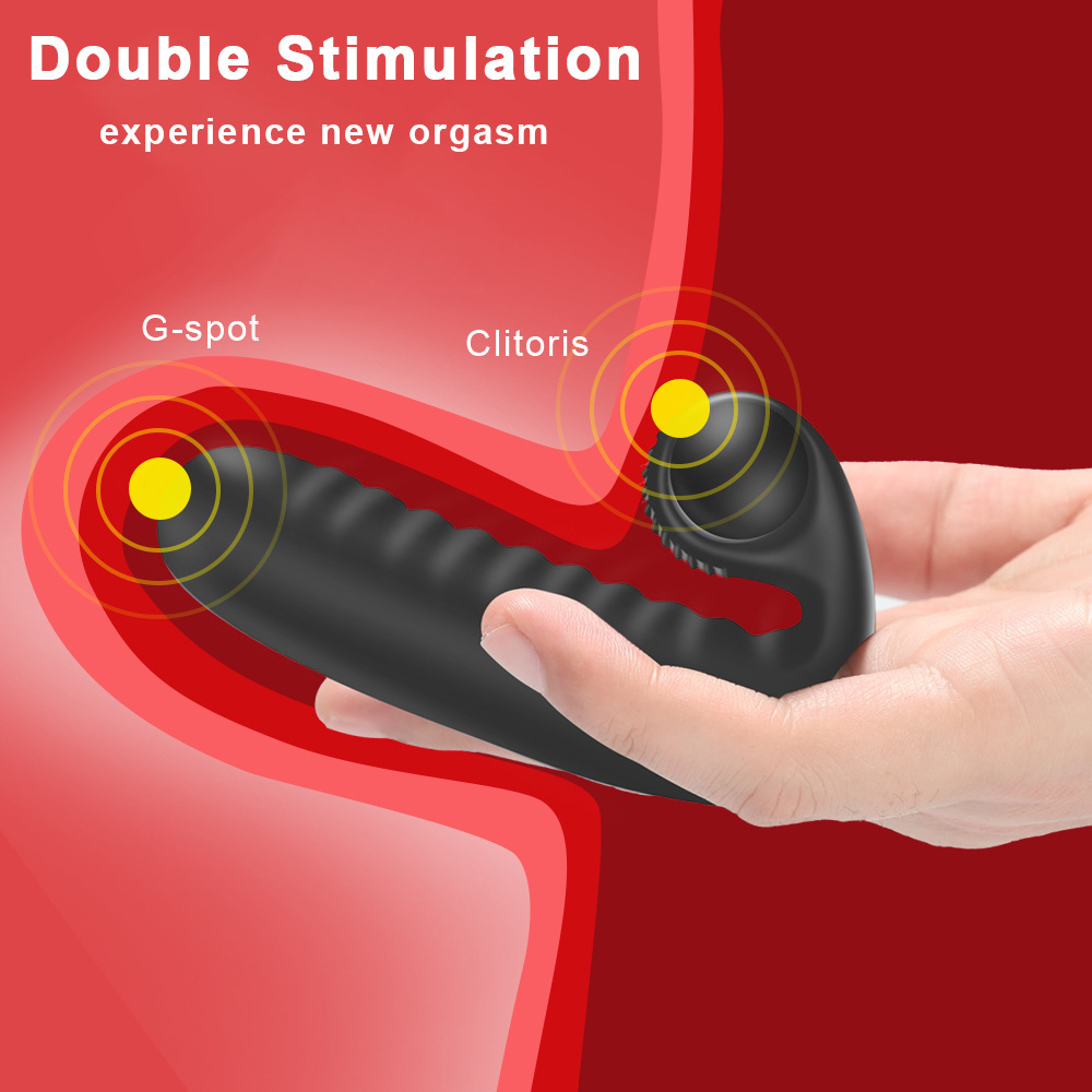 Genopladelig finger vibrator i silikone til par_voghion.com
