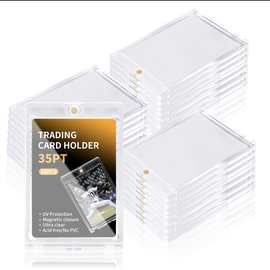 跨境透明35PT-360PT强磁卡砖硬塑料保护套游戏王球星卡收藏卡夹