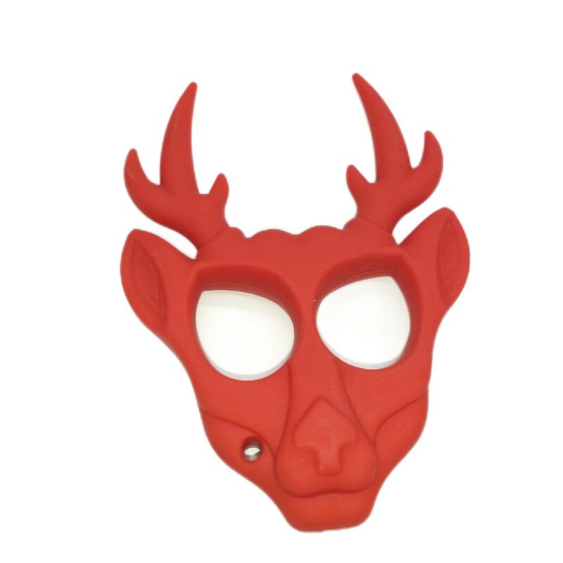 Deer head shape finger Tiger Lady personal protection keychain self-defense self-defense supplies design novel in stock send at any time