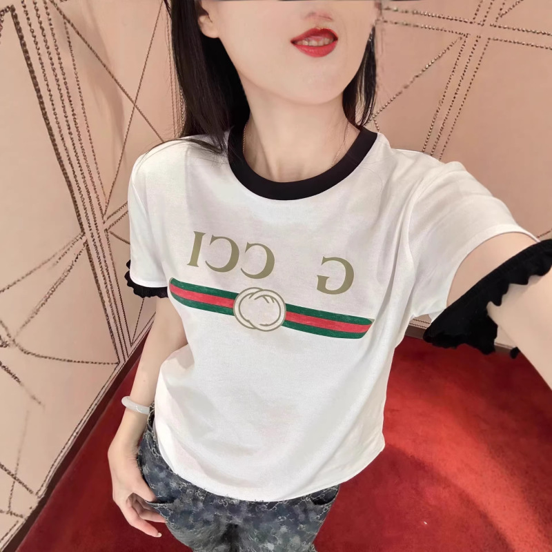 Nanyou High-Quality 26 Spring New Letter Print Short-Sleeve T-Shirt for Women, Classic Retro Loose Top, Casual and Versatile Nanyou High-Quality 26 Spring New Letter Print Short-Sleeve T-Shirt for Women, Classic Retro Loose Top, Casual and Versatile