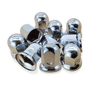 Metal material heavy-duty truck universal tire nut cover, wheel hub screw cap protective cover, decorative dust cap