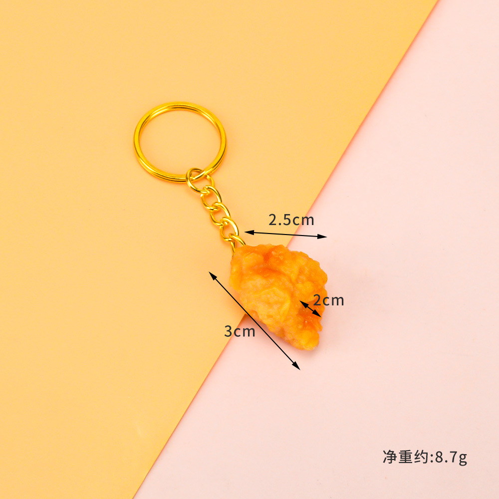 Chicken popcorn keychain