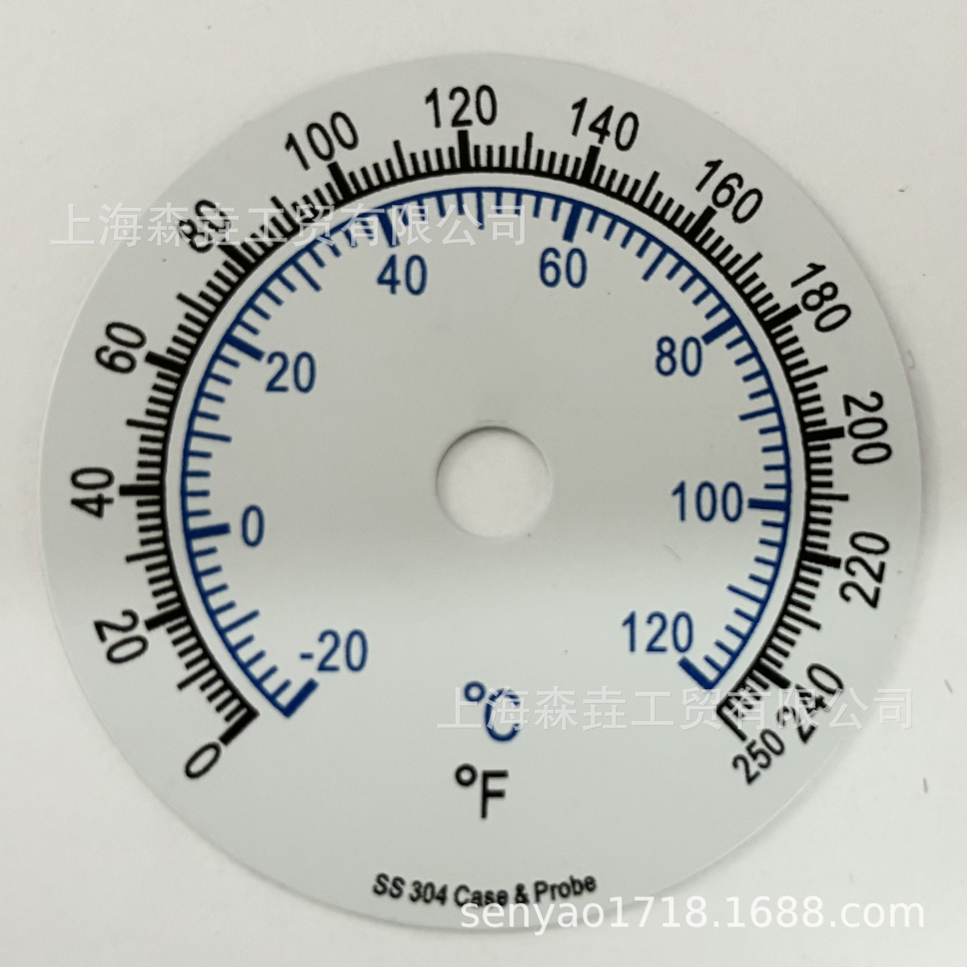 -20-120&deg;C��Ƴ����/���ͷ���ҵ˫�����¶ȼƱ�ͷ100mm�˳�ֱ