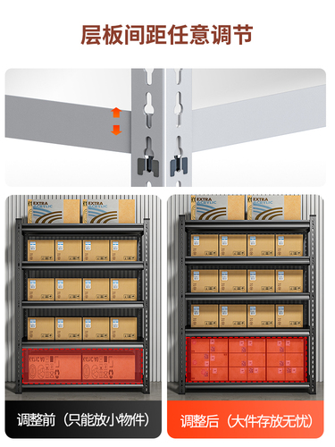 Wholesale storage shelves, home steel corner brackets, storage racks, balcony display racks, multi-layer floor standing supermarket warehouse display racks, iron
