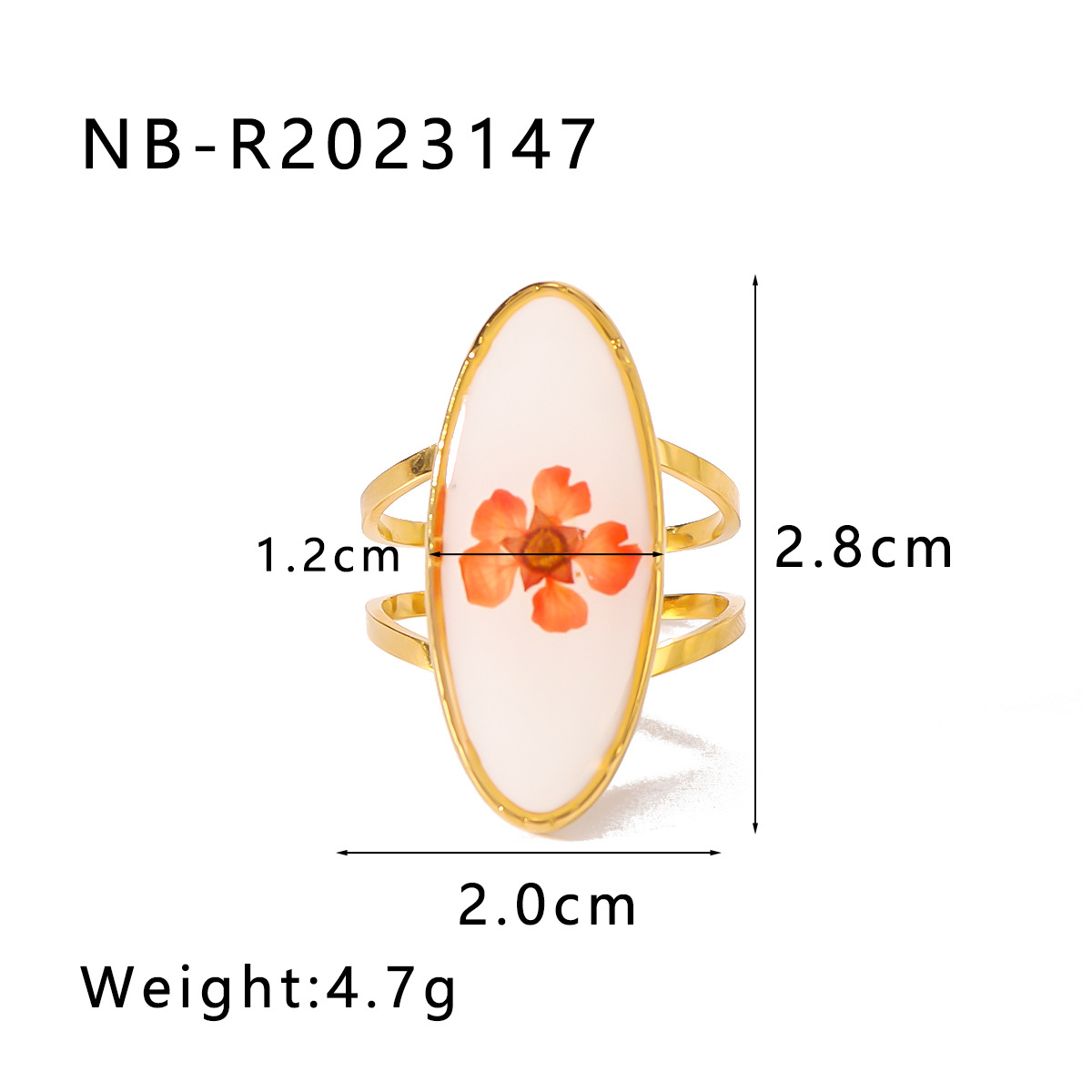 Daily, Date, Tea Party Occasion Wholesale Jewelry Elegant Heart Shape Flower Titanium Steel Asymmetrical Plating Open Rings