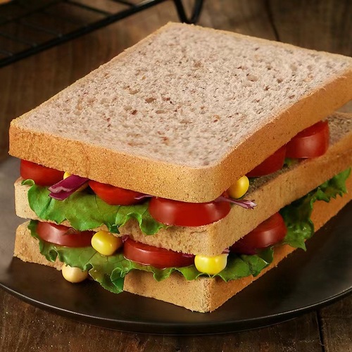 Whole Wheat Bread Breakfast Early Small Cakes Hand-Torn Toast Snacks Snack Food Meal Replacement Chia Seeds Food Bulk Wholesale