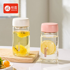 Mingxia 単層高ホウケイ酸ガラスカップ高価値ミニカップ家庭用ウォーターカップカスタムギフトティーカップ卸売