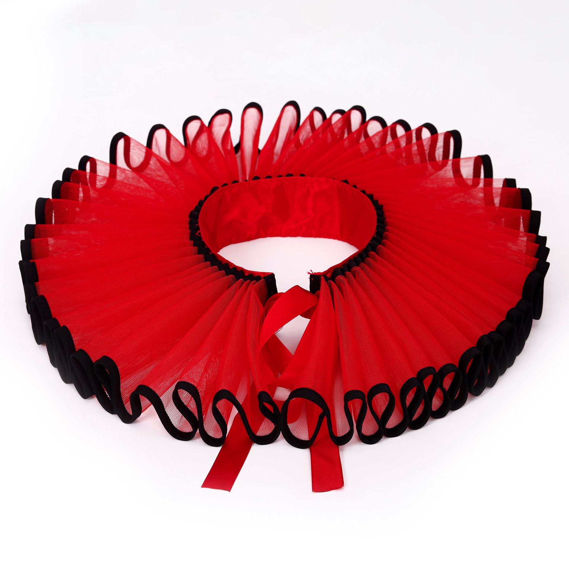 검은색 테두리가 있는 빨간색