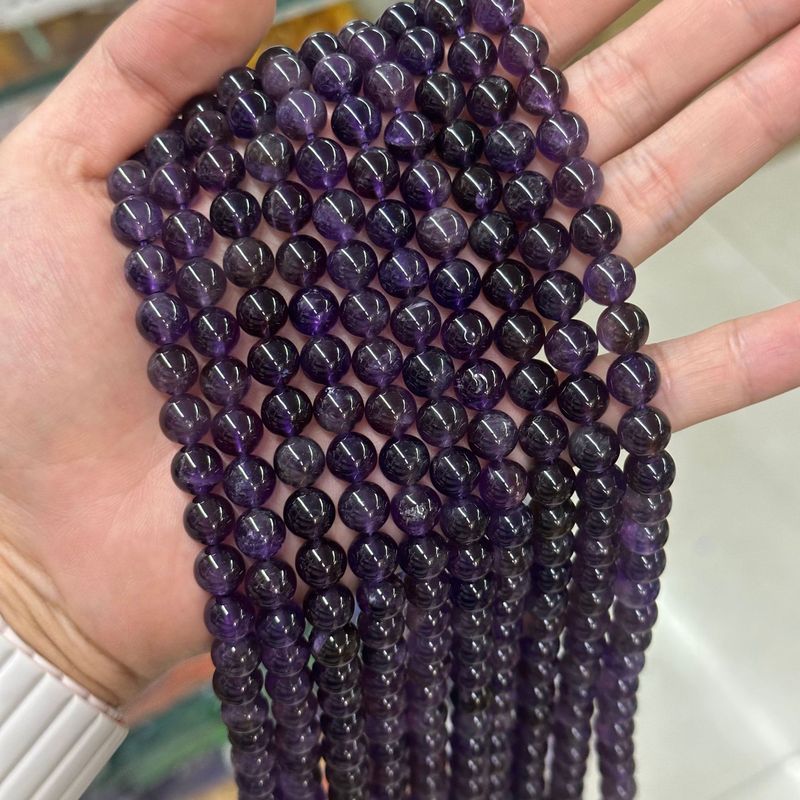 天然ウルグアイア紫水晶散珠Amethyst南アフリカ紫晶ビーズDIYアクセサリービーズ卸売り|undefined