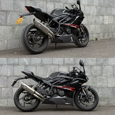 Suitable for motorcycle Excelle 450RR Motorcycle exhaust pipe - kaiyue-450rr-side-row-double-pipe-full-section