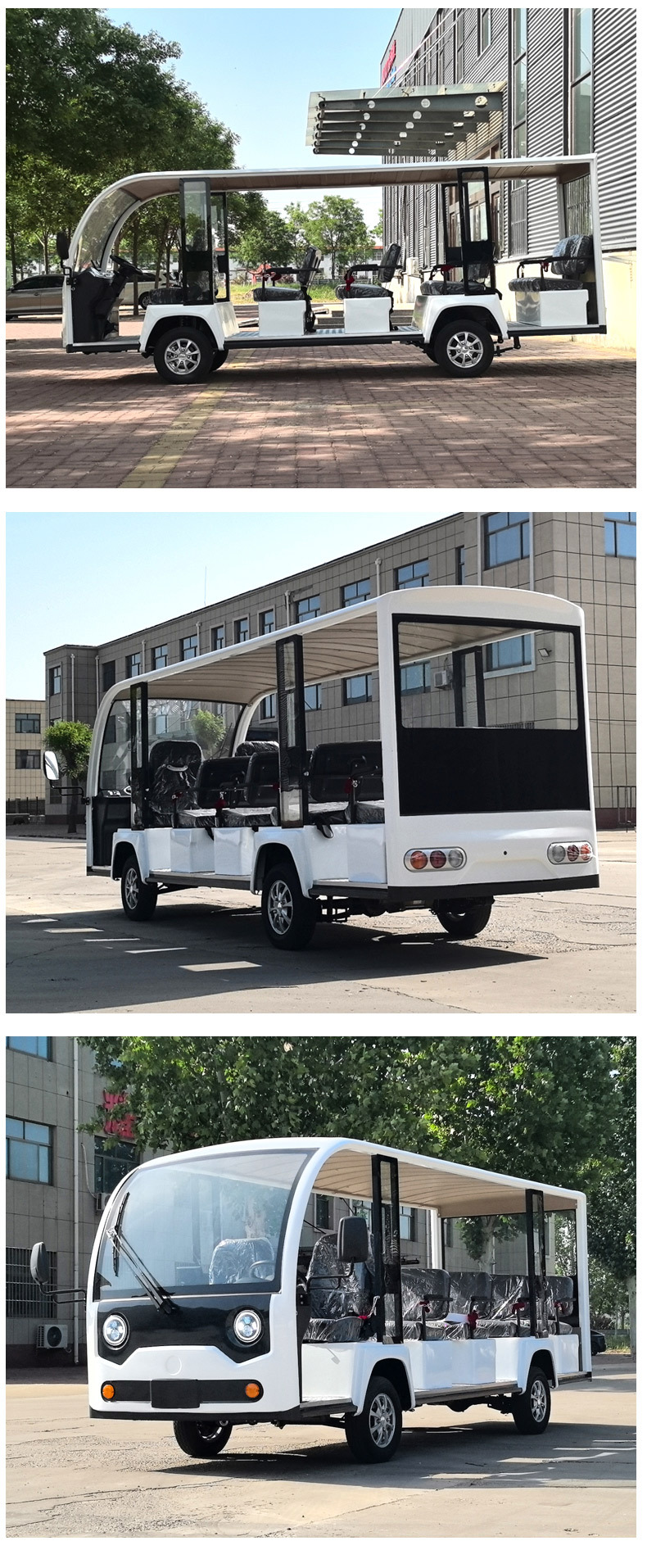 Electric Sightseeing Car 8-17 Seats, Tourist Car for Scenic Spots, Factory Shuttle Bus, Electric Transfer Vehicle, Customized Sightseeing Car