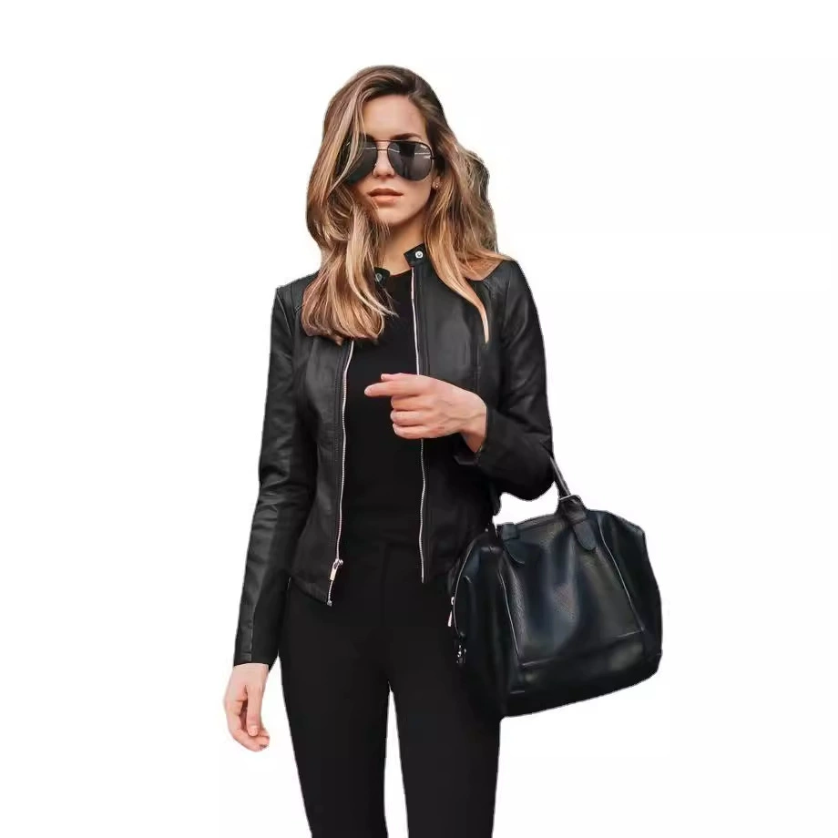 Demi-season fashionable polyurethane suit, jacket, ebay, Amazon, wish