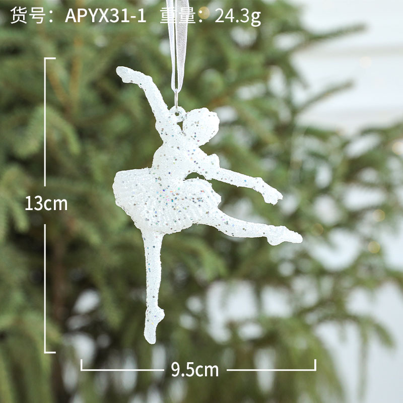 Blanco bailarina de ballet colgante/pieza/24,3G