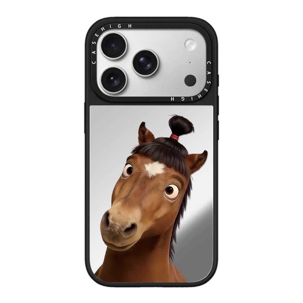恶搞趣味表情小马适用iphone17pro手机壳16promax搞怪14plus马年